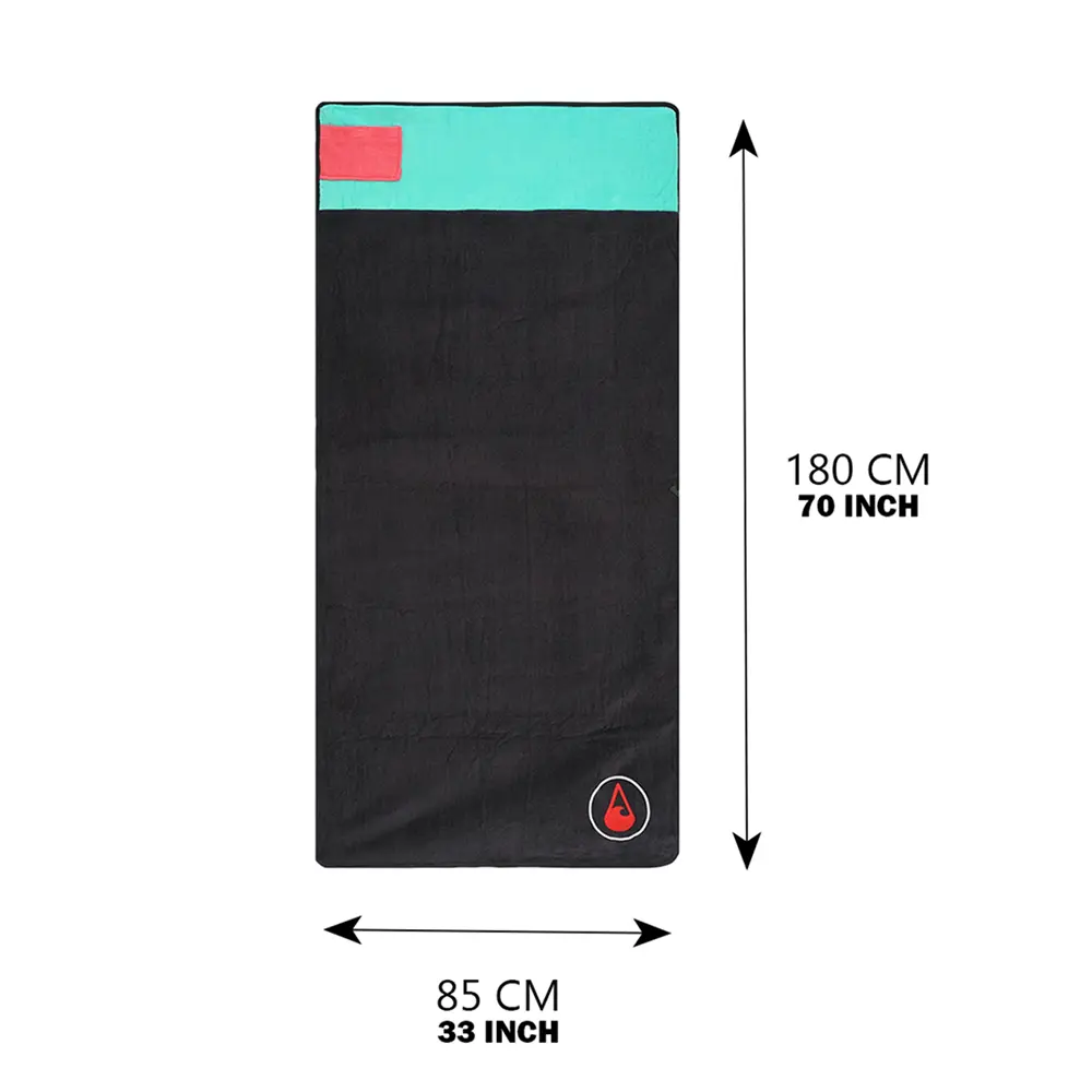 Multifunktions Strandtuch in schwarz