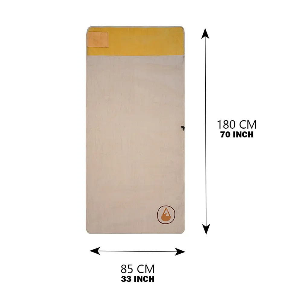 Badetuch in gelb von Wave Hawaii