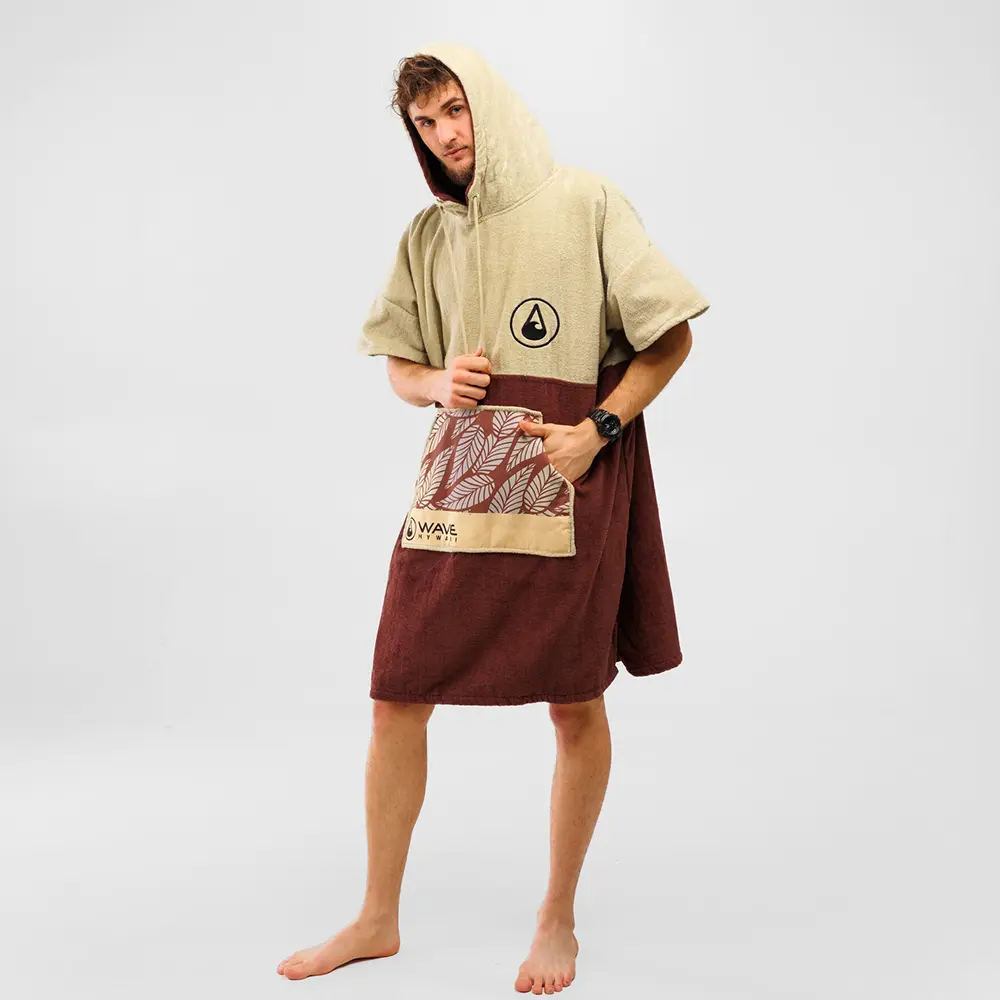 Poncho Leevs, Baumwolle Velours – Bild 3