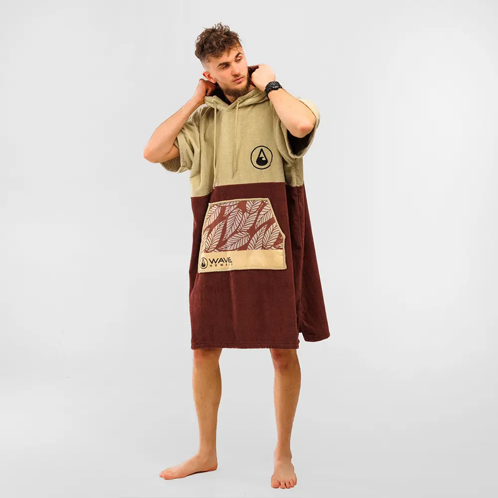 Poncho Leevs, Baumwolle Velours – Bild 4