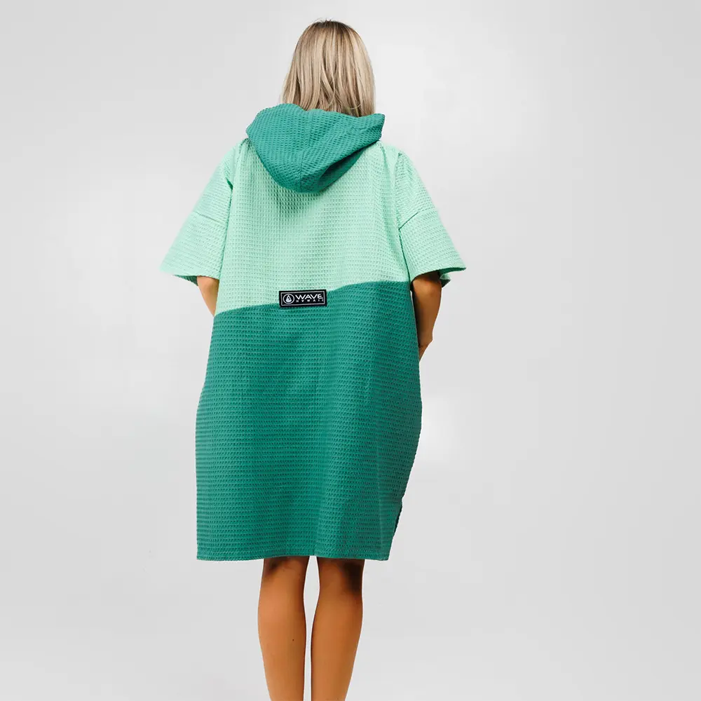 Travel Poncho Breese, Baumwolle Waffle Piquee – Bild 5