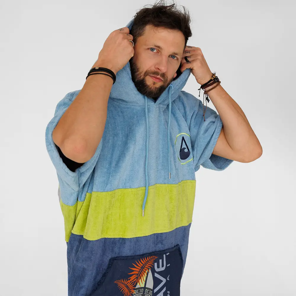 Poncho Kapalua, Baumwolle Velours – Bild 5